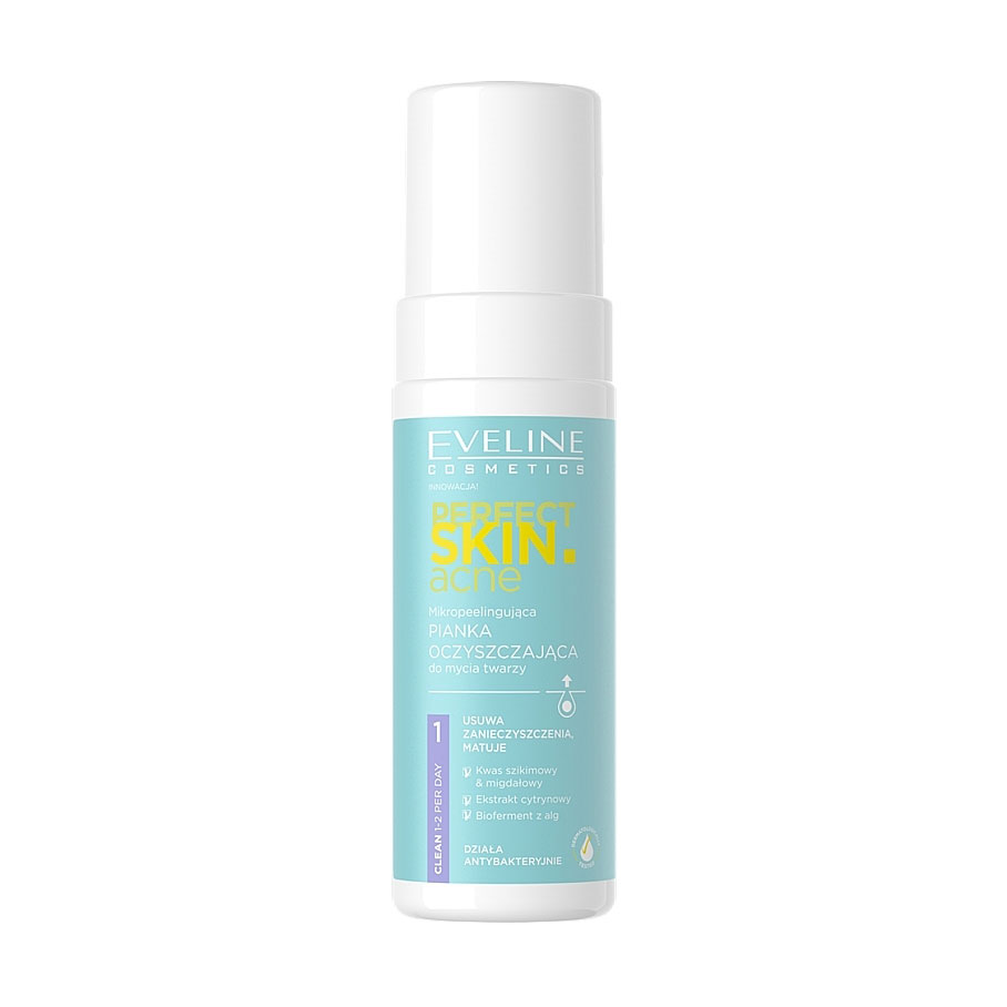 Уцінка! Пінка-пілінг для вмивання Eveline Perfect Skin Acne, 150 мл
